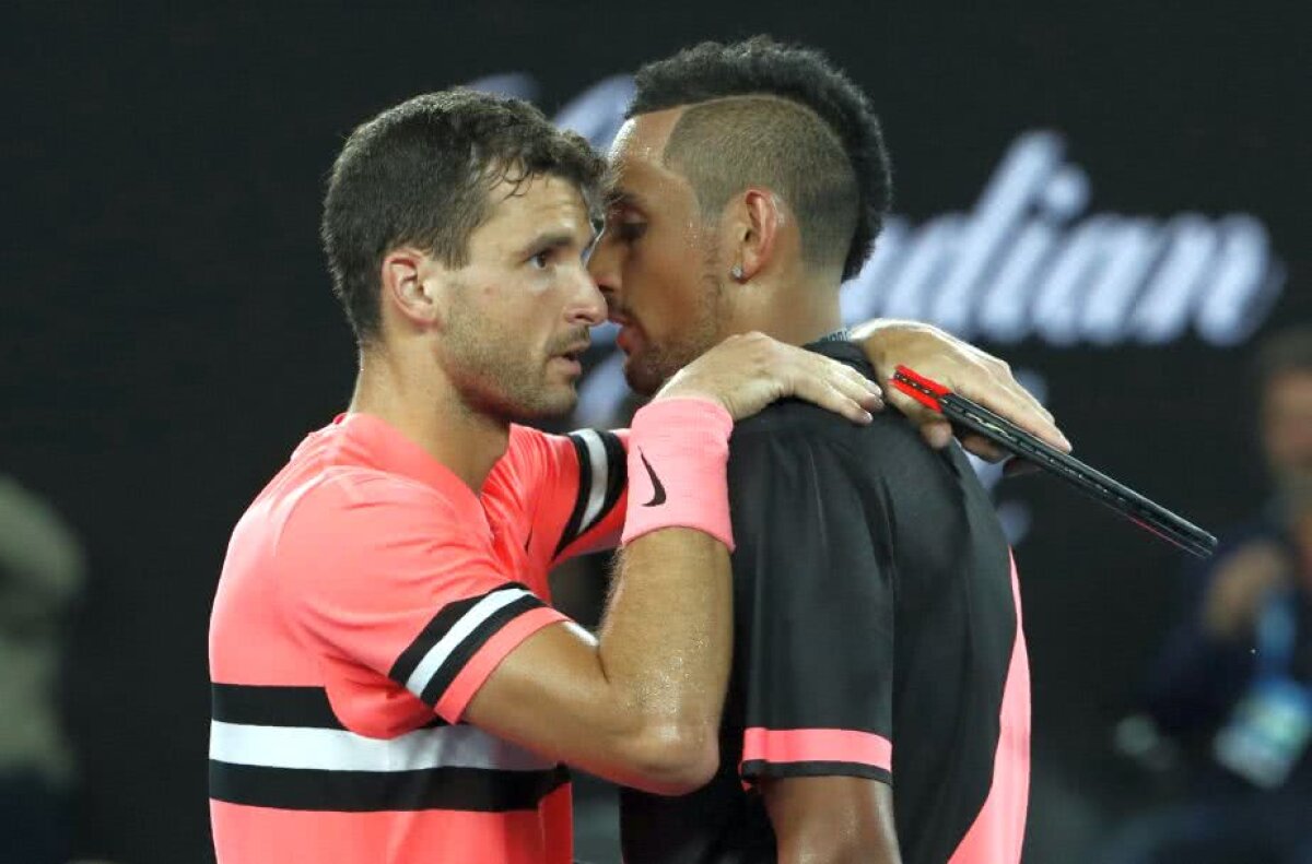 AUSTRALIAN OPEN. VIDEO+FOTO S-a aflat! Ce și-au spus la fileu Grigor Dimitrov și Nick Kyrgios după optimea fabuloasă de la Australian Open