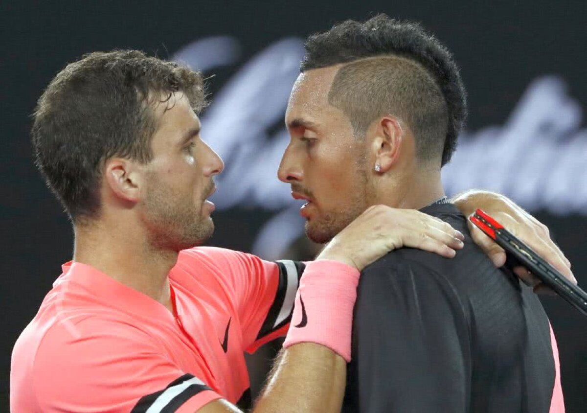 AUSTRALIAN OPEN. VIDEO+FOTO S-a aflat! Ce și-au spus la fileu Grigor Dimitrov și Nick Kyrgios după optimea fabuloasă de la Australian Open