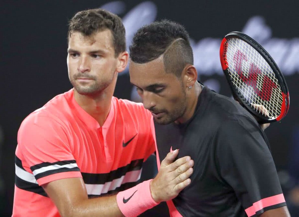 AUSTRALIAN OPEN. VIDEO+FOTO S-a aflat! Ce și-au spus la fileu Grigor Dimitrov și Nick Kyrgios după optimea fabuloasă de la Australian Open