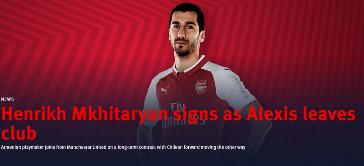 OFICIAL // VIDEO Pianistul Alexis » Imagini de senzație de la prezentarea lui Sanchez la United + Mkhitaryan merge la Arsenal