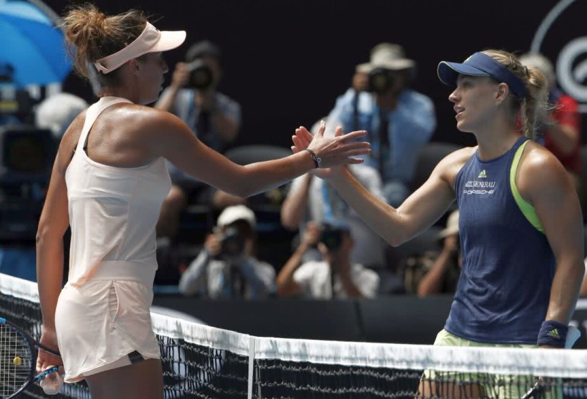 AUSTRALIAN OPEN. S-a încheiat meciul dintre Angelique Kerber și Madison Keys » Știm cine o așteaptă pe Simona Halep în semifinale