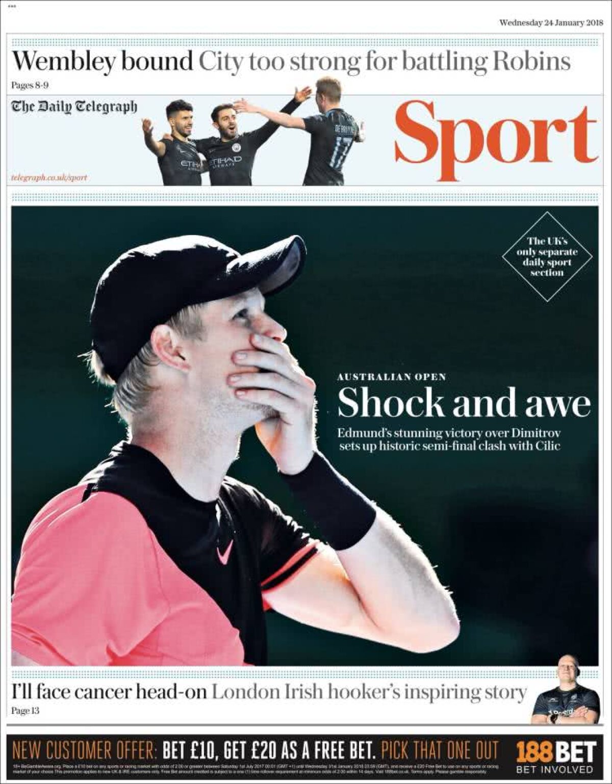 Ce scriu azi ziarele de sport din lume (24 ianuarie 2018)