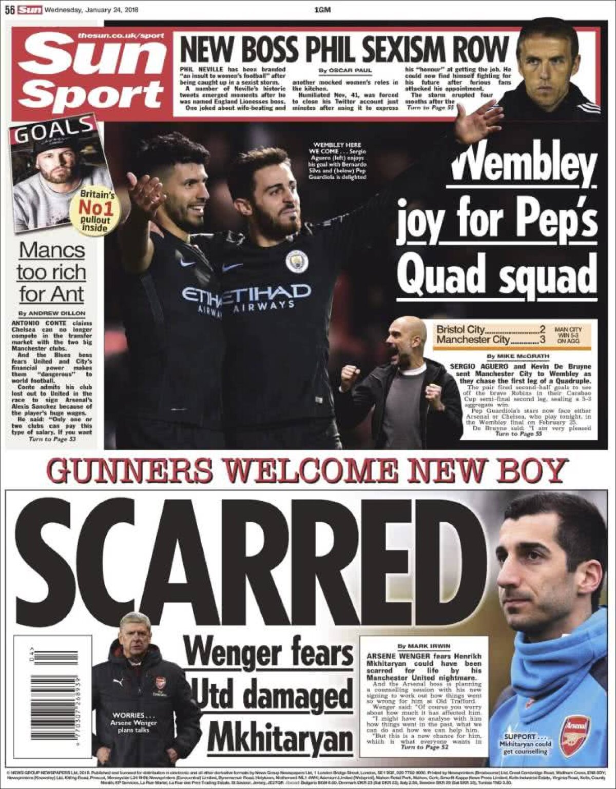 Ce scriu azi ziarele de sport din lume (24 ianuarie 2018)