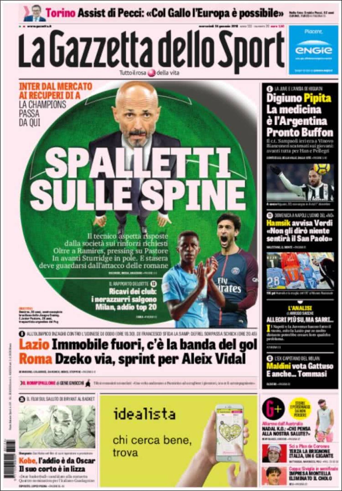 Ce scriu azi ziarele de sport din lume (24 ianuarie 2018)