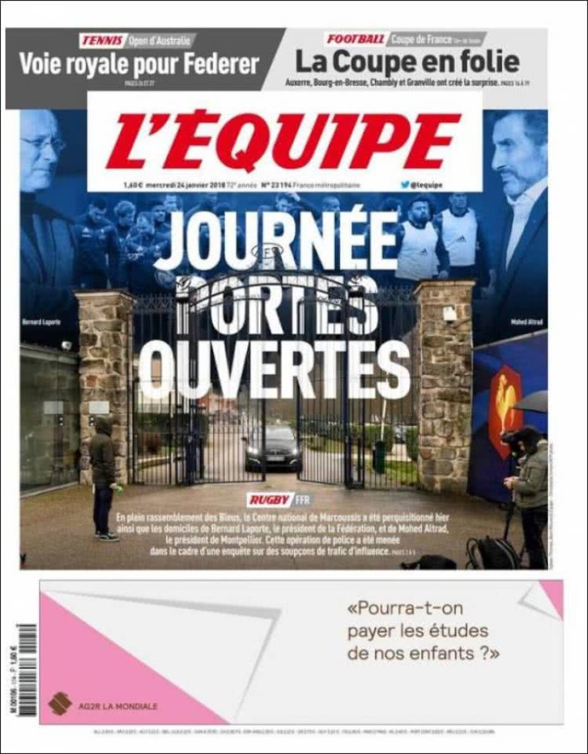 Ce scriu azi ziarele de sport din lume (24 ianuarie 2018)