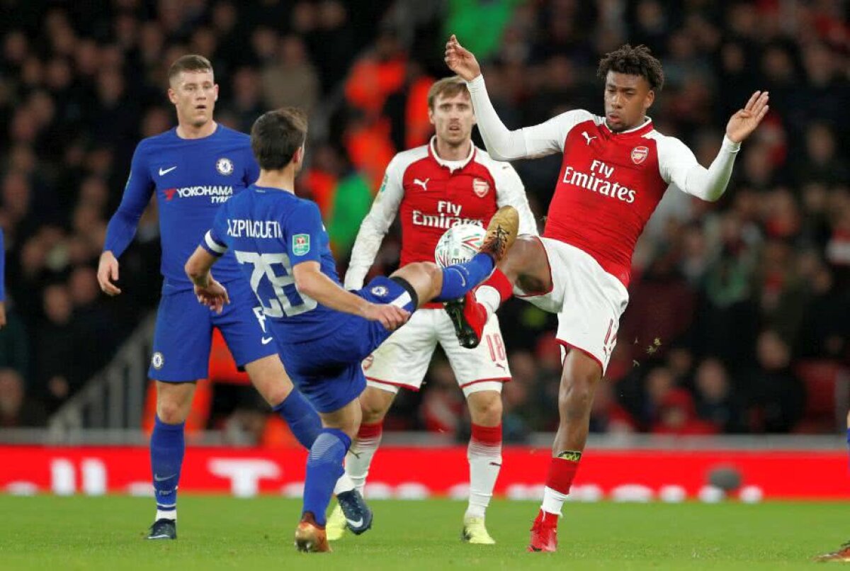 VIDEO+FOTO Arsenal a eliminat-o pe Chelsea din Cupa Ligii! Ciocnire spectaculoasă în finală