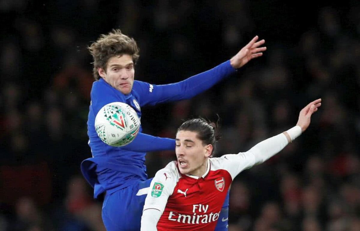 VIDEO+FOTO Arsenal a eliminat-o pe Chelsea din Cupa Ligii! Ciocnire spectaculoasă în finală