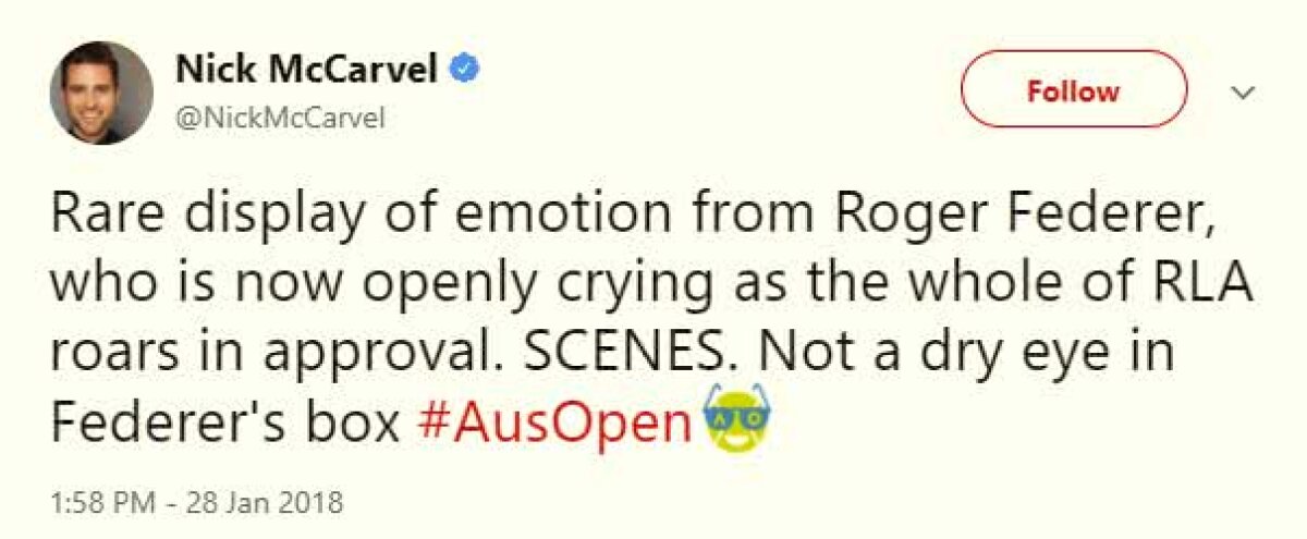 AUSTRALIAN OPEN // FOTO+VIDEO În lacrimi și copleșit de evenimente, Roger Federer a dat startul speculațiilor: "Pentru ultima dată la AO?" » Reacția elvețianului