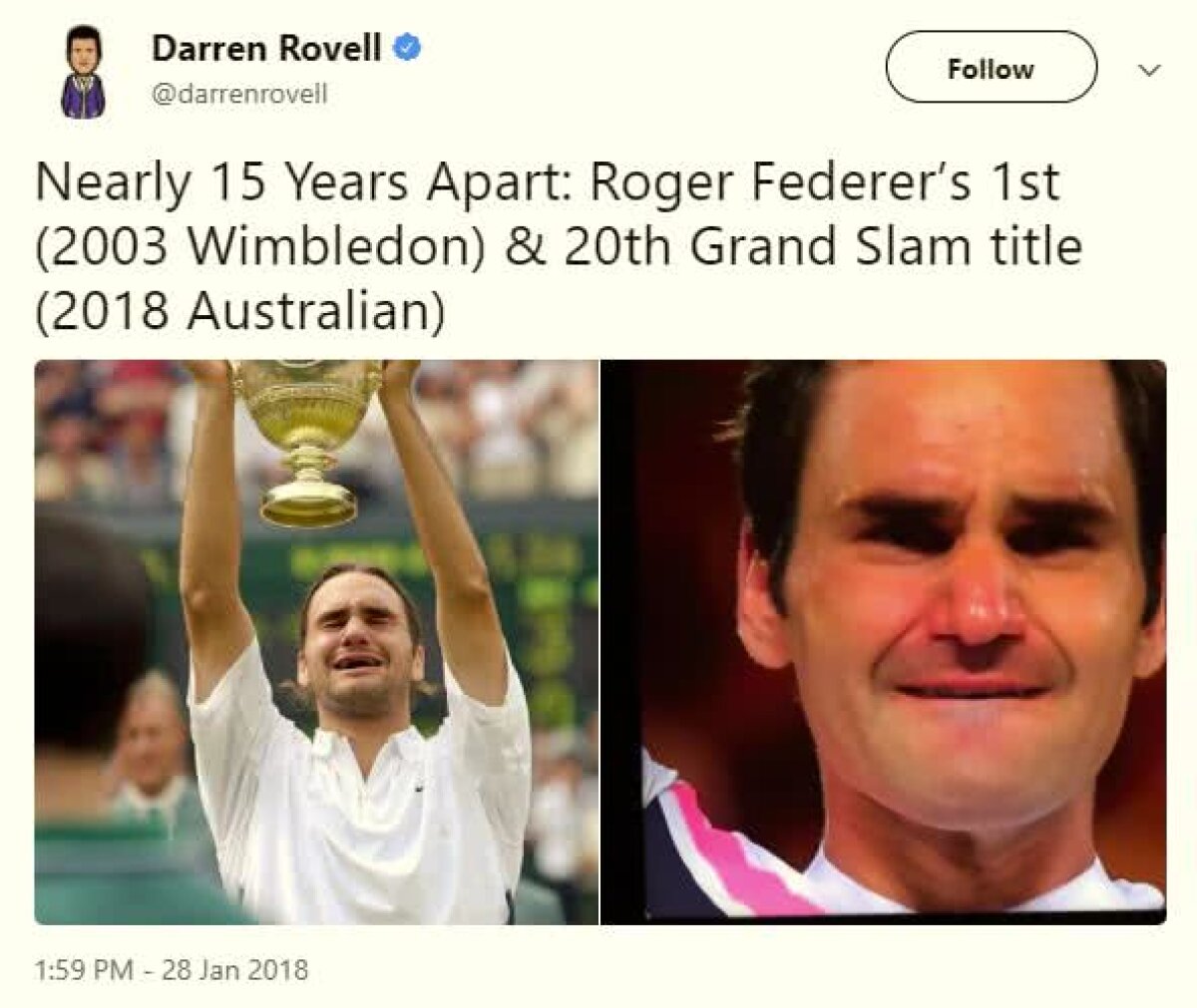 AUSTRALIAN OPEN // FOTO+VIDEO În lacrimi și copleșit de evenimente, Roger Federer a dat startul speculațiilor: "Pentru ultima dată la AO?" » Reacția elvețianului