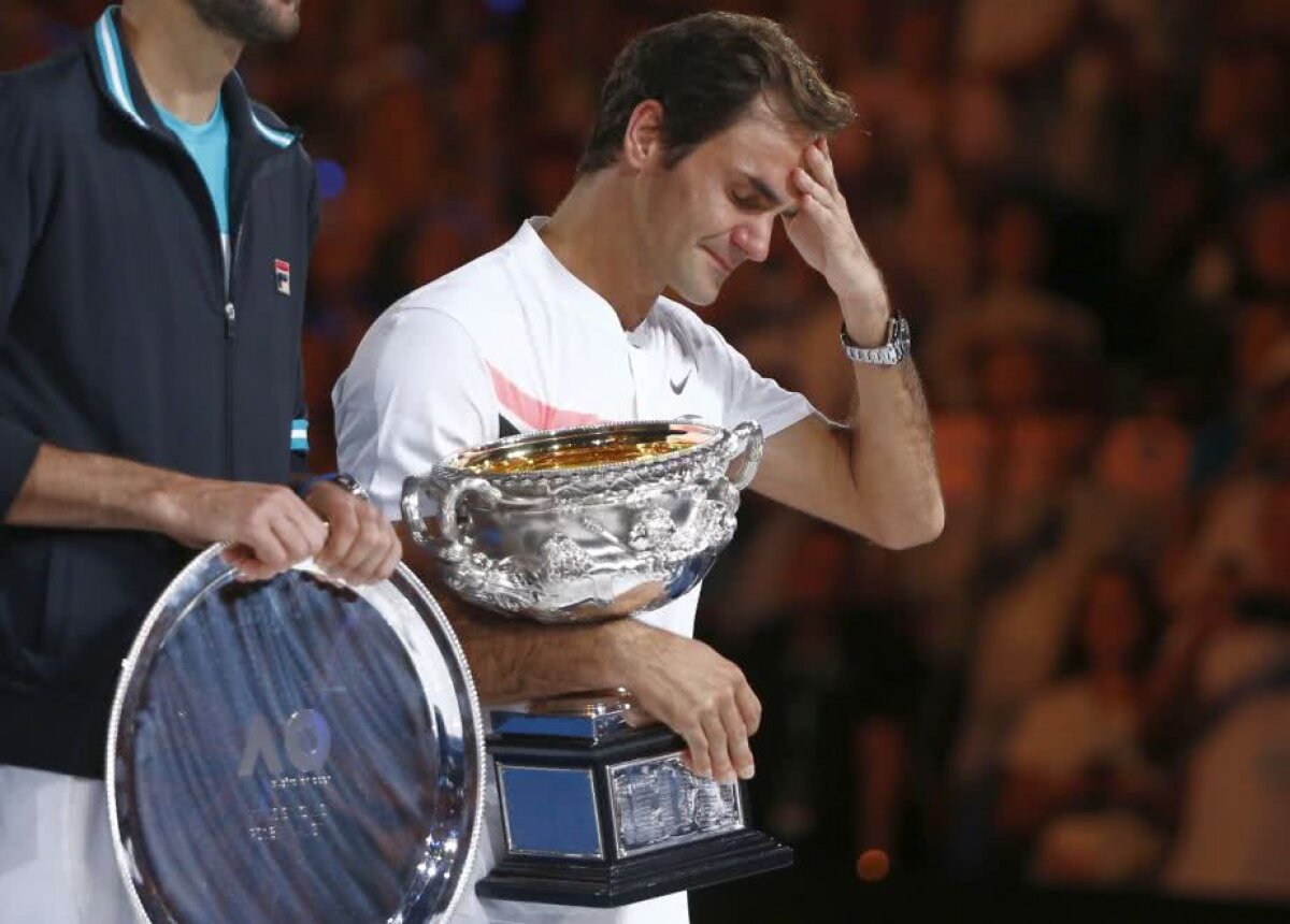 GALERIE FOTO 20GER Federer! » Elvețianul s-a impus în 5 seturi în finala de la Australian Open cu Marin Cilici și a ajuns la 20 de turnee de Mare Șlem câștigate