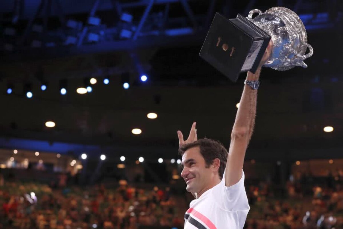 GALERIE FOTO 20GER Federer! » Elvețianul s-a impus în 5 seturi în finala de la Australian Open cu Marin Cilici și a ajuns la 20 de turnee de Mare Șlem câștigate