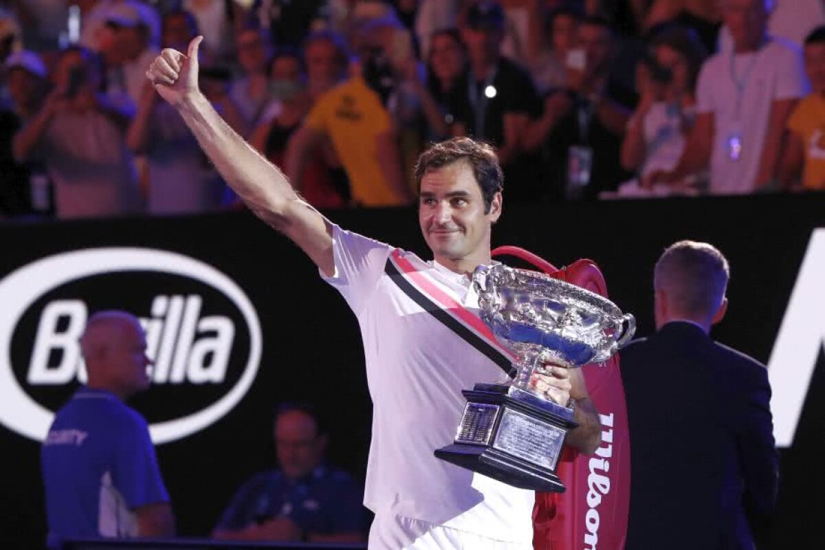 GALERIE FOTO 20GER Federer! » Elvețianul s-a impus în 5 seturi în finala de la Australian Open cu Marin Cilici și a ajuns la 20 de turnee de Mare Șlem câștigate