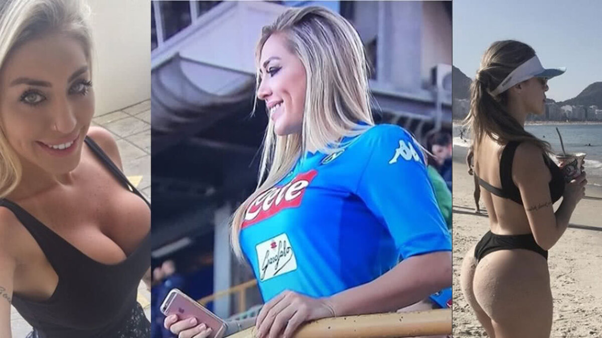 FOTO A apărut la meciul lui Napoli și a făcut senzație în tribune » Cine era superba blondă care le-a aprins imaginația fanilor de pe San Paolo