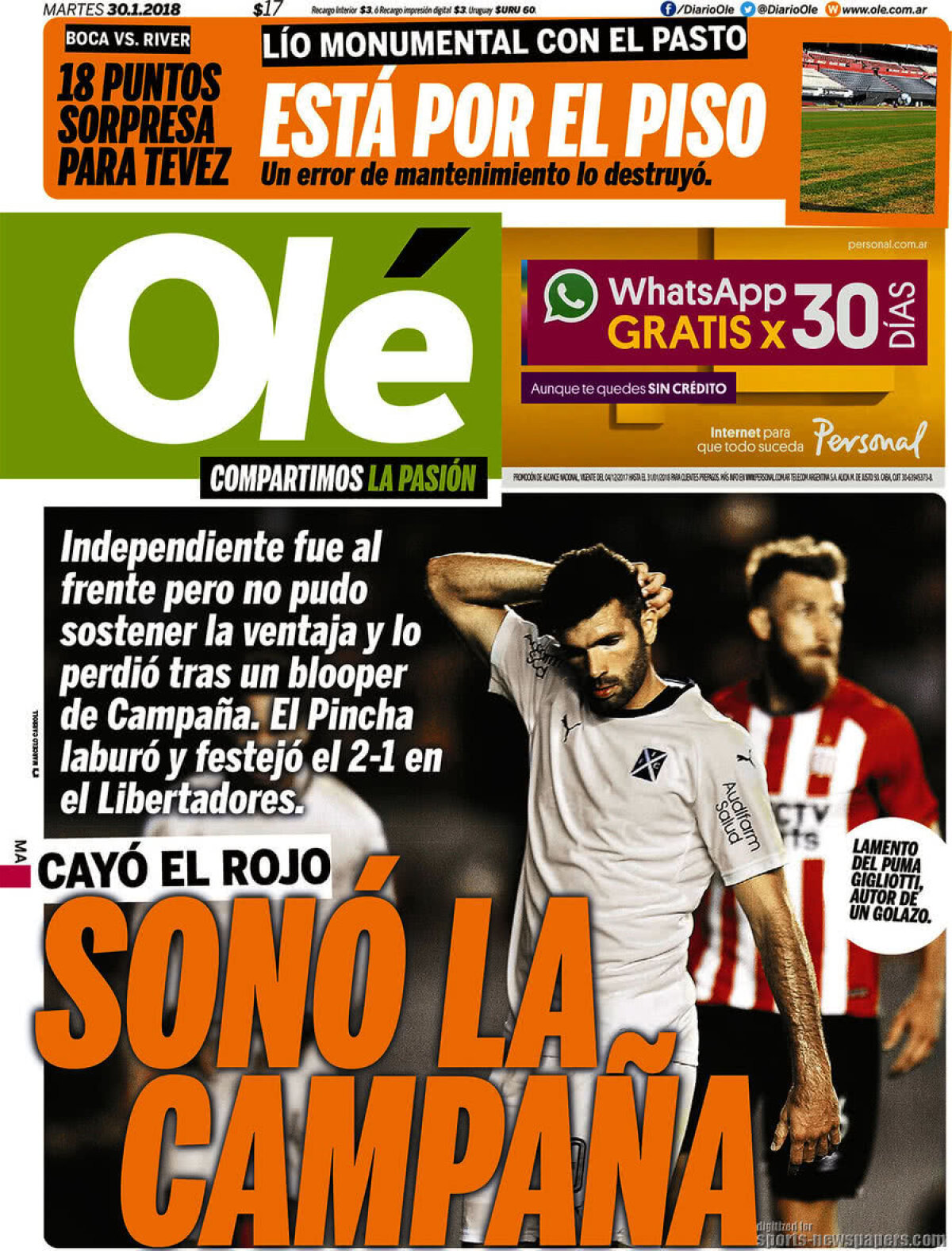 Ce scriu azi ziarele de sport din lume (30 ianuarie 2018)