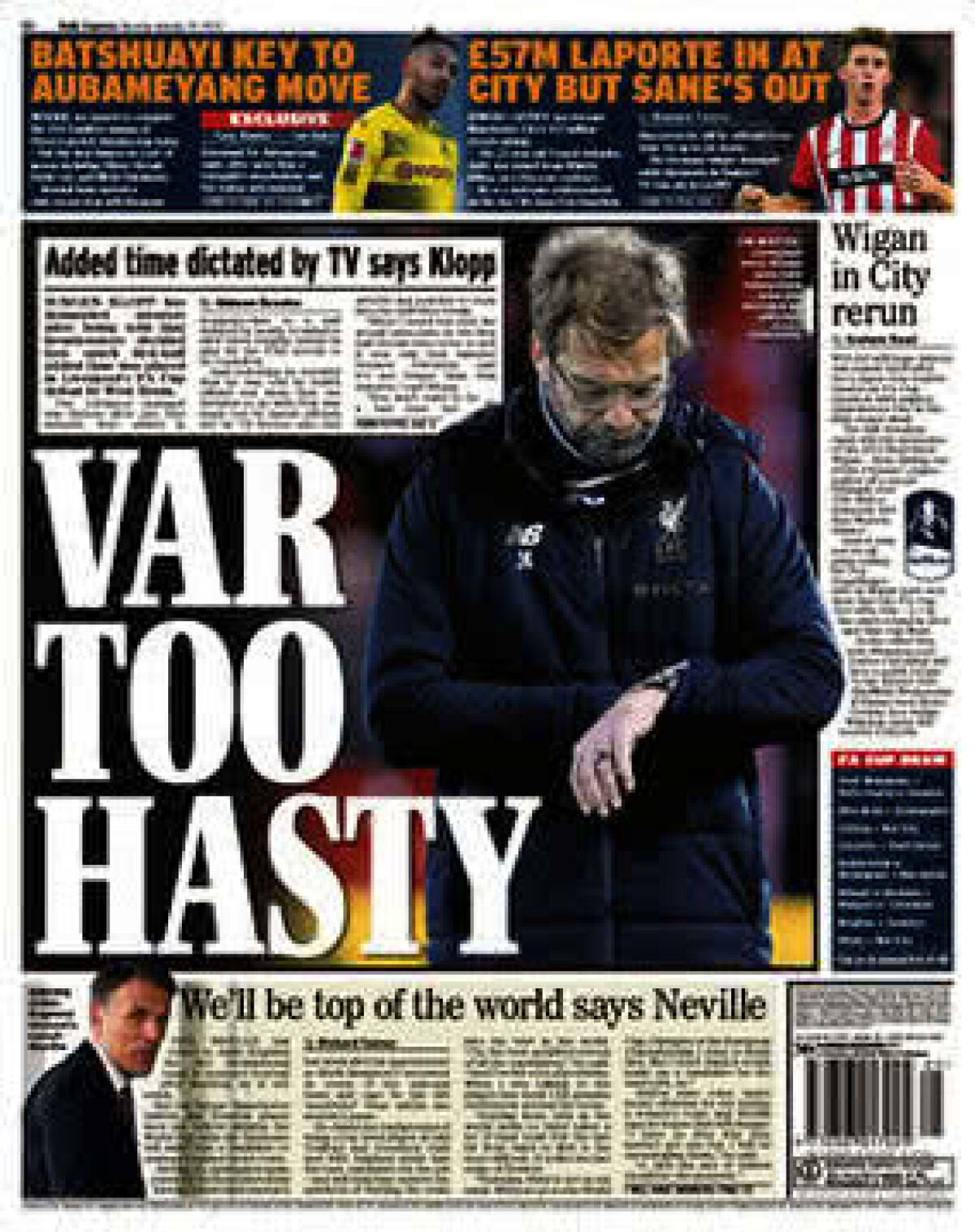 Ce scriu azi ziarele de sport din lume (30 ianuarie 2018)