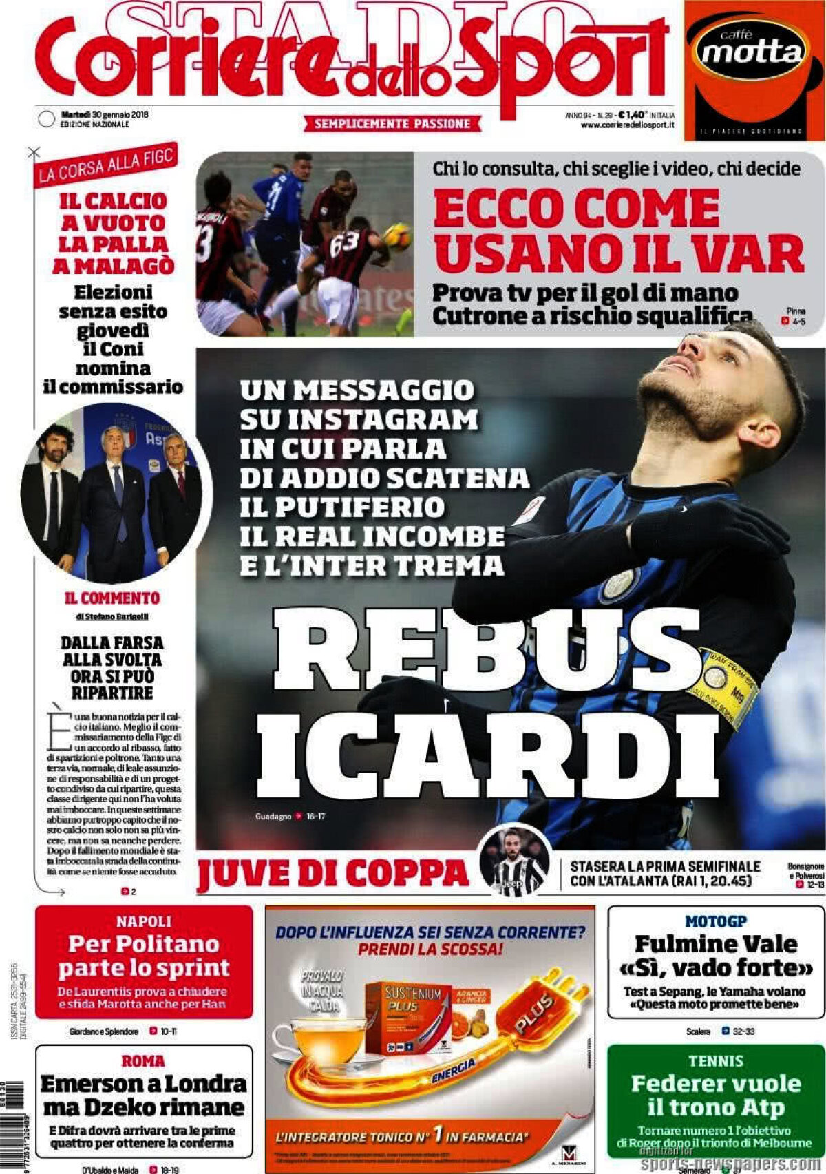 Ce scriu azi ziarele de sport din lume (30 ianuarie 2018)