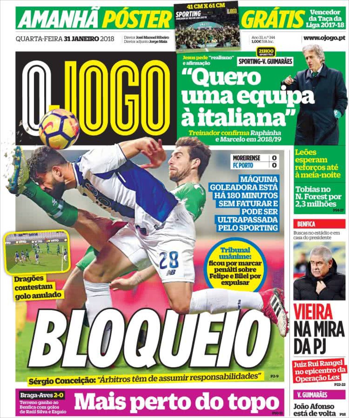 Ce scriu azi ziarele de sport din lume (31 ianuarie 2018)