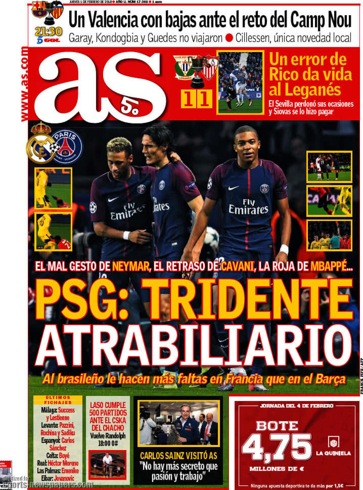 Ce scriu azi ziarele de sport din lume (1 februarie 2018)