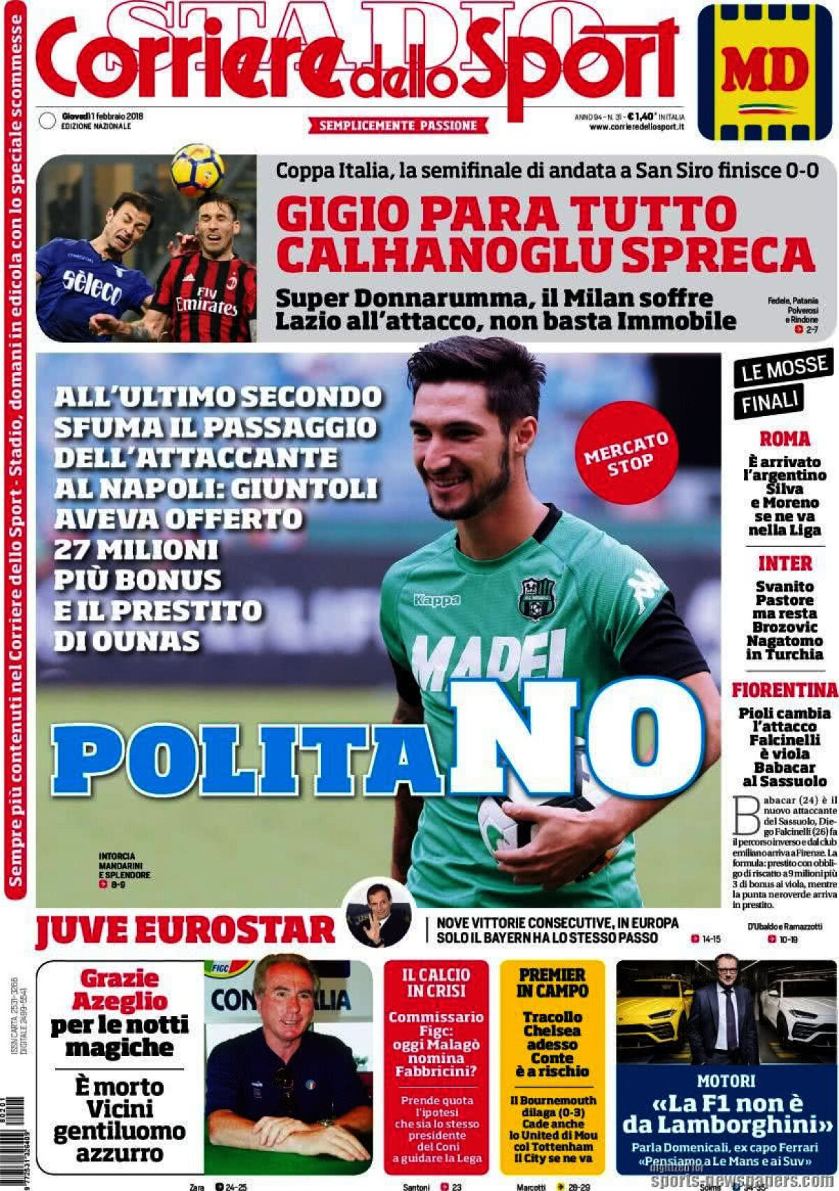 Ce scriu azi ziarele de sport din lume (1 februarie 2018)