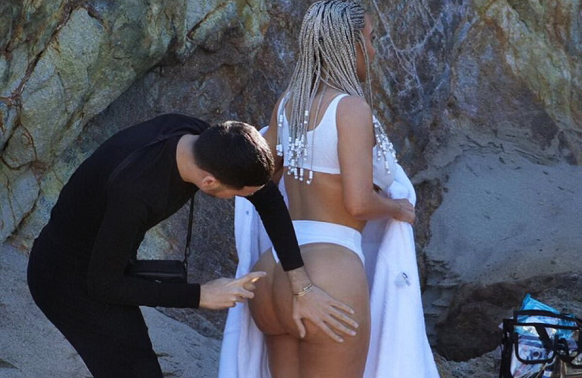 FOTO Kim Kardashian a revenit în forță. Posteriorul ei a făcut senzație la plajă!