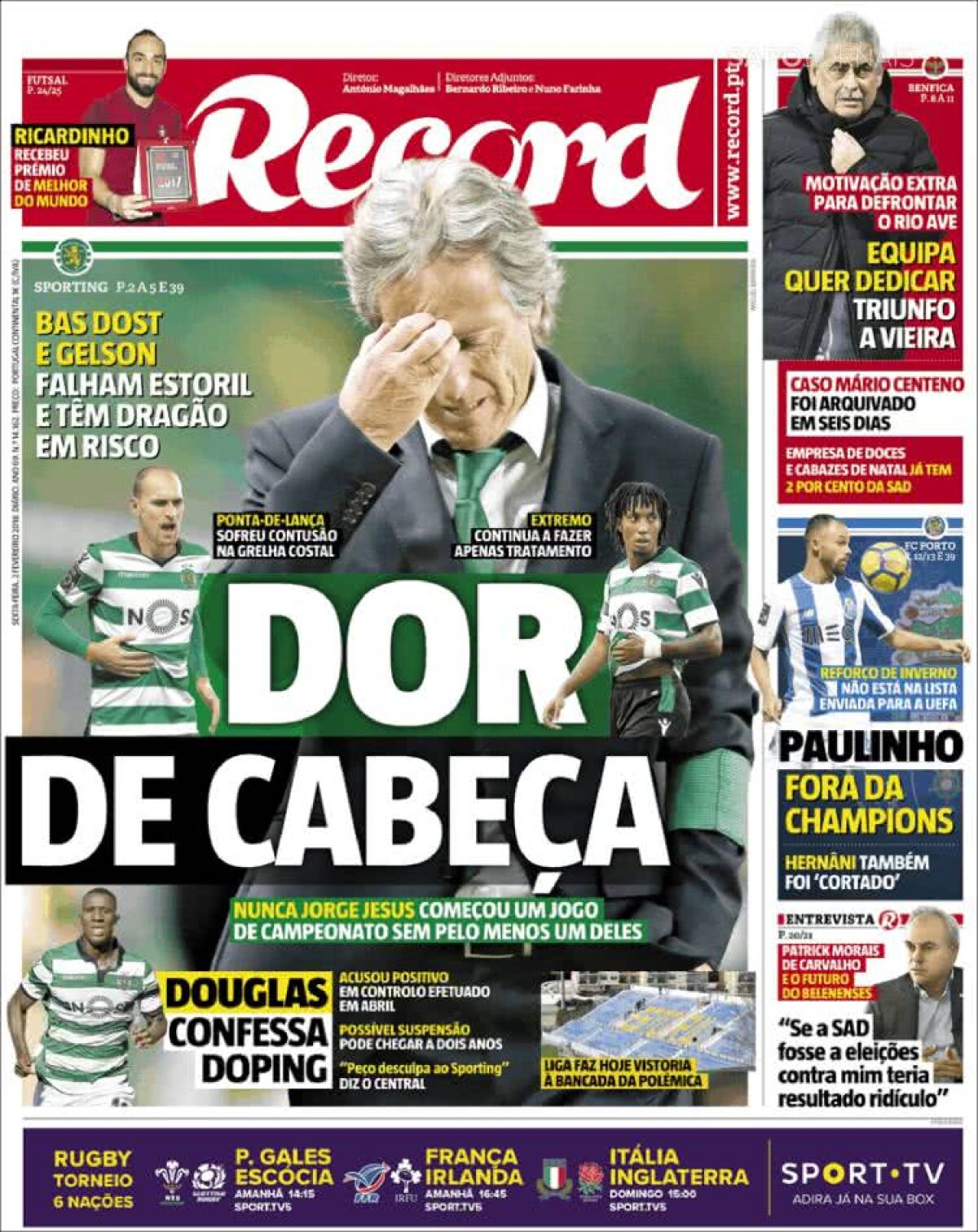 Ce scriu azi ziarele de sport din lume (2 februarie 2018)