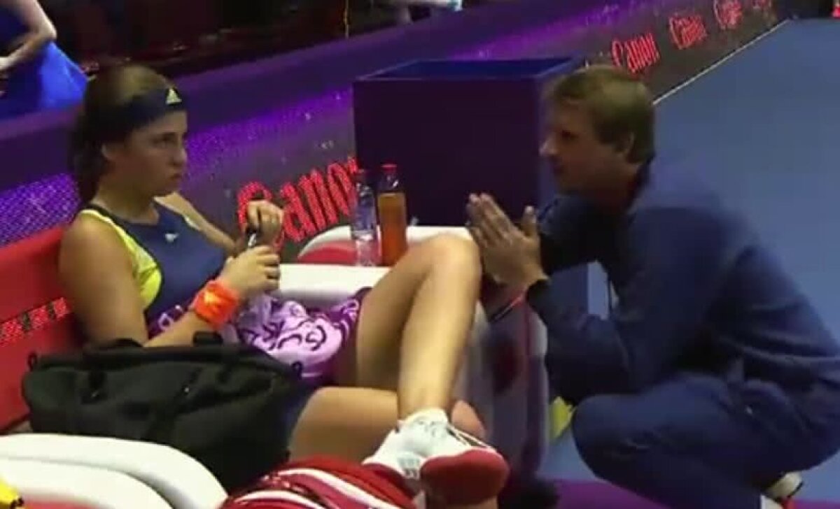 VIDEO+FOTO Ostapenko a surprins din nou negativ! S-a enervat pe antrenorul său și i-a răspuns răstit