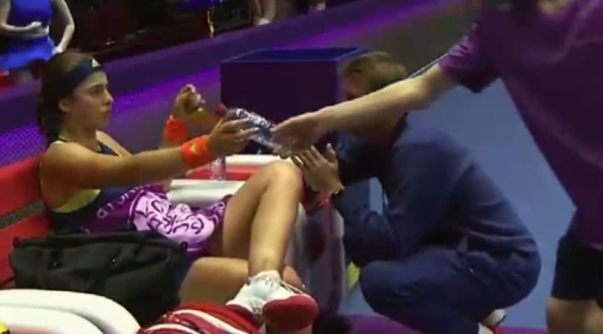 VIDEO+FOTO Ostapenko a surprins din nou negativ! S-a enervat pe antrenorul său și i-a răspuns răstit