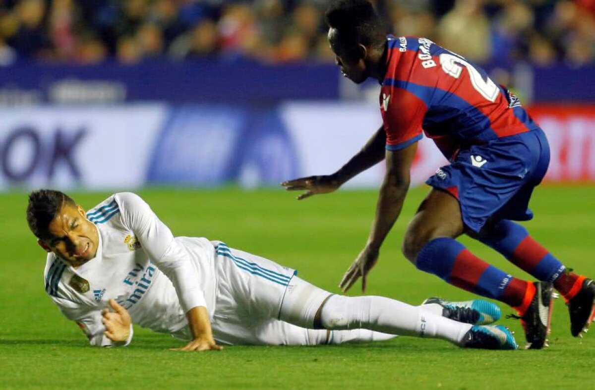 VIDEO + FOTO Continuă degringolada: Real Madrid s-a încurcat pe terenul lui Levante! Final horror pentru echipa lui Zidane