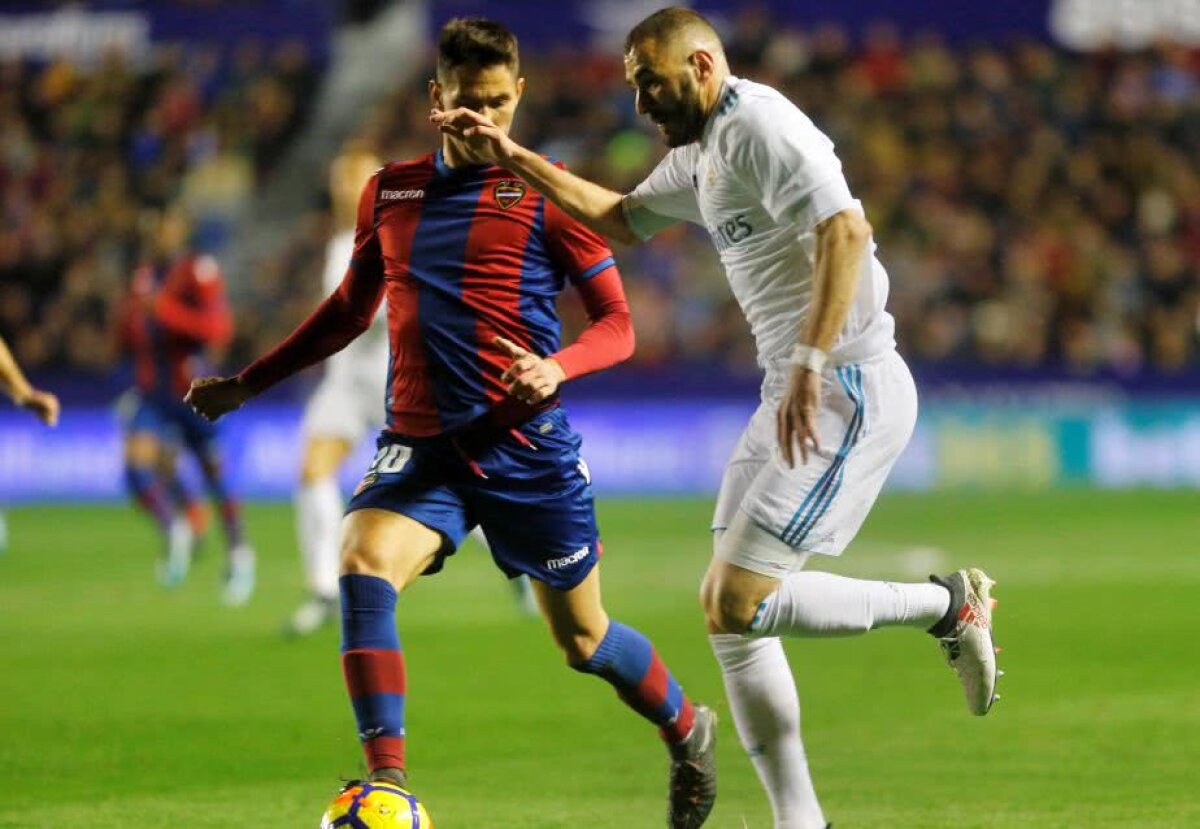 VIDEO + FOTO Continuă degringolada: Real Madrid s-a încurcat pe terenul lui Levante! Final horror pentru echipa lui Zidane