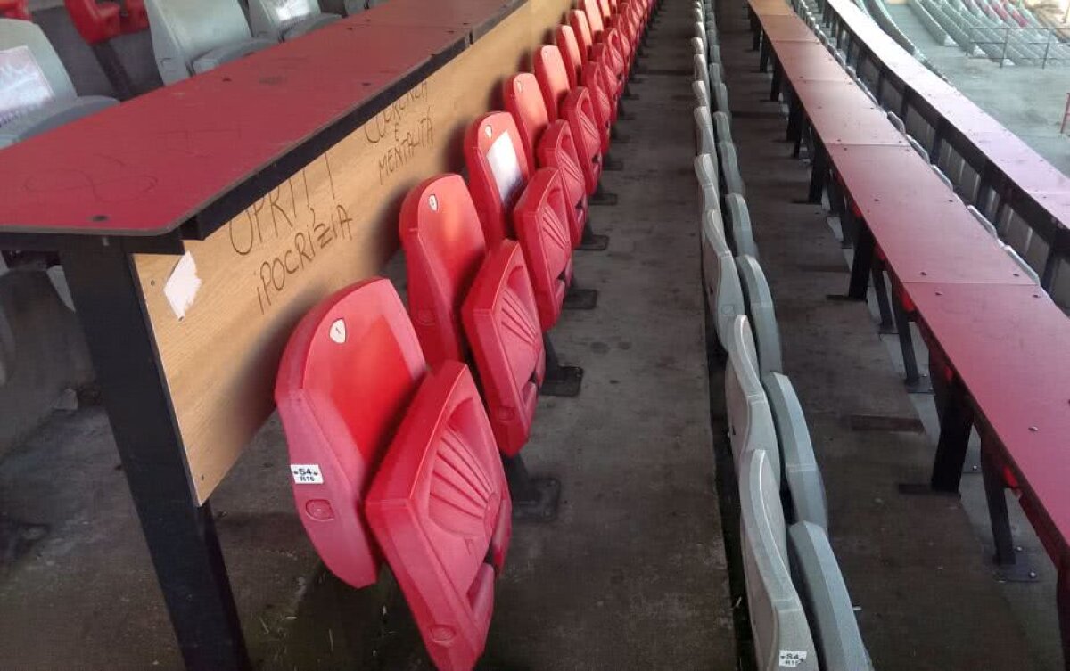 FOTO De ce au ținut ”câinii” să joace în "Ștefan cel Mare" » Cum arată arena înaintea meciului cu CS U Craiova