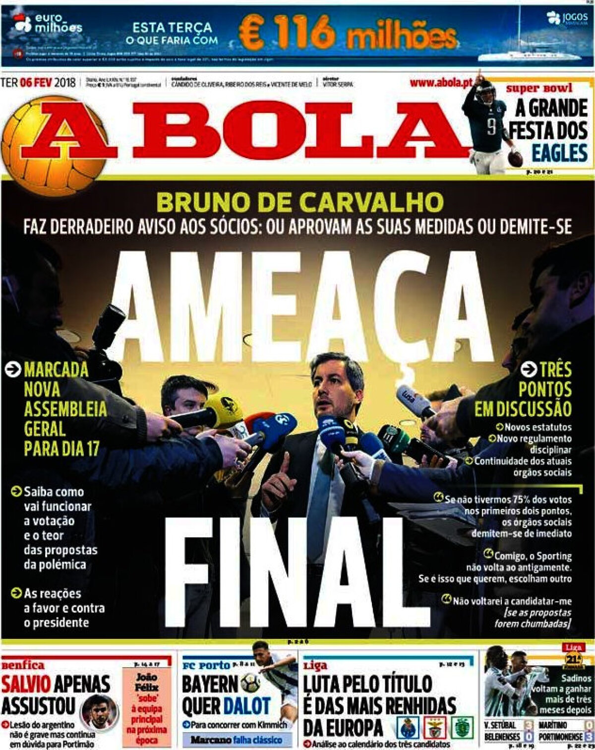 Ce scriu azi ziarele de sport din lume (6 februarie 2018)