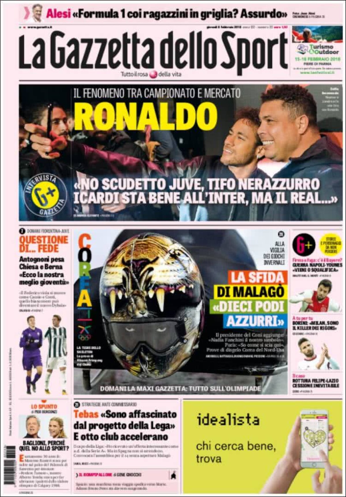 Ce scriu azi ziarele de sport din lume (8 februarie 2018)