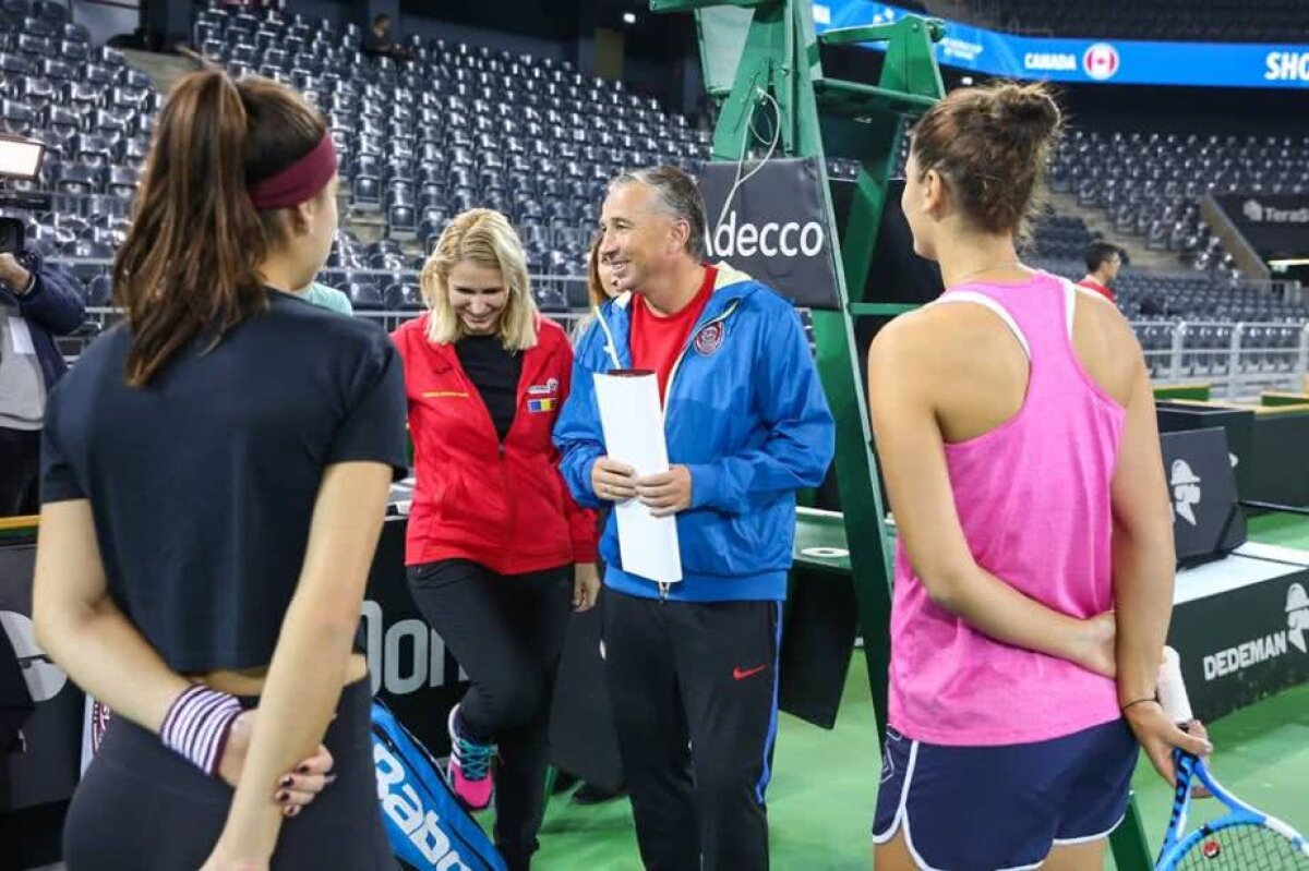 GALERIE FOTO WOW! Dan Petrescu a intrat pe terenul de tenis, dar Sorana Cîrstea a atras toate privirile ;)