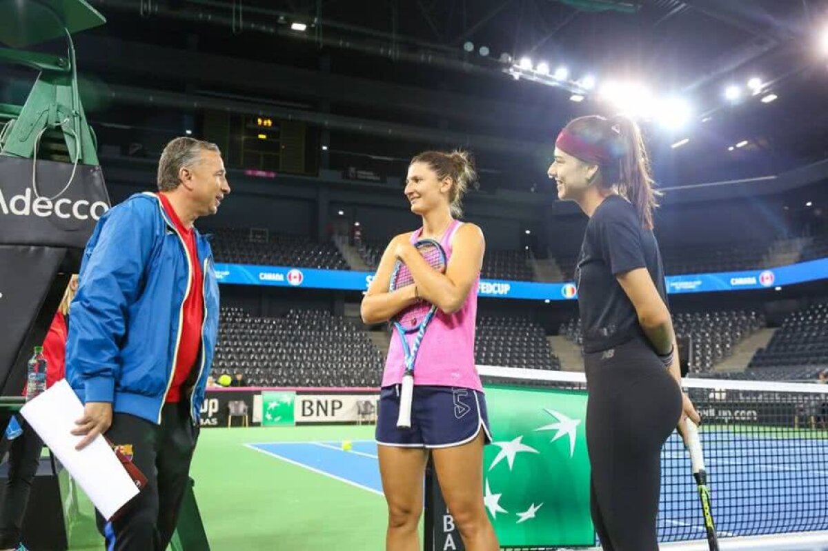 GALERIE FOTO WOW! Dan Petrescu a intrat pe terenul de tenis, dar Sorana Cîrstea a atras toate privirile ;)