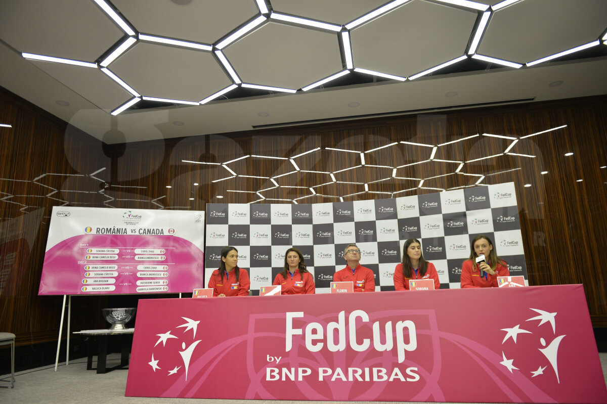 GALERIE FOTO FED CUP. S-a stabilit programul meciurilor din confruntarea România - Canada » Sorana Cîrstea joacă prima