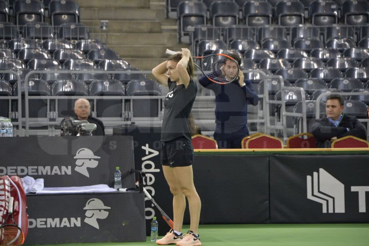 SIMONA HALEP // VIDEO+FOTO Doar Nike și doar zâmbete! Halep s-a antrenat la Cluj într-o dispoziție de zile mari
