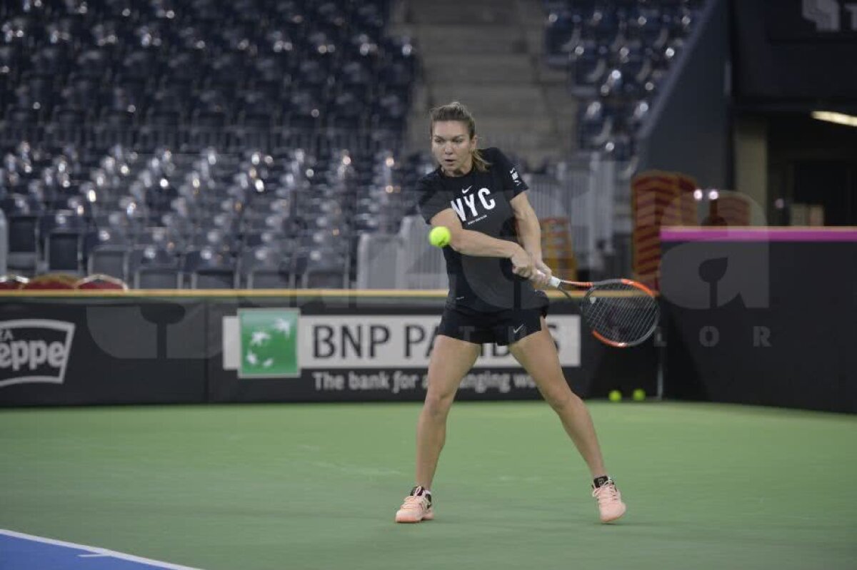 SIMONA HALEP // VIDEO+FOTO Doar Nike și doar zâmbete! Halep s-a antrenat la Cluj într-o dispoziție de zile mari
