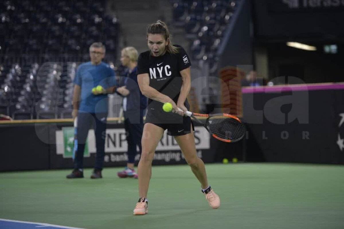 SIMONA HALEP // VIDEO+FOTO Doar Nike și doar zâmbete! Halep s-a antrenat la Cluj într-o dispoziție de zile mari