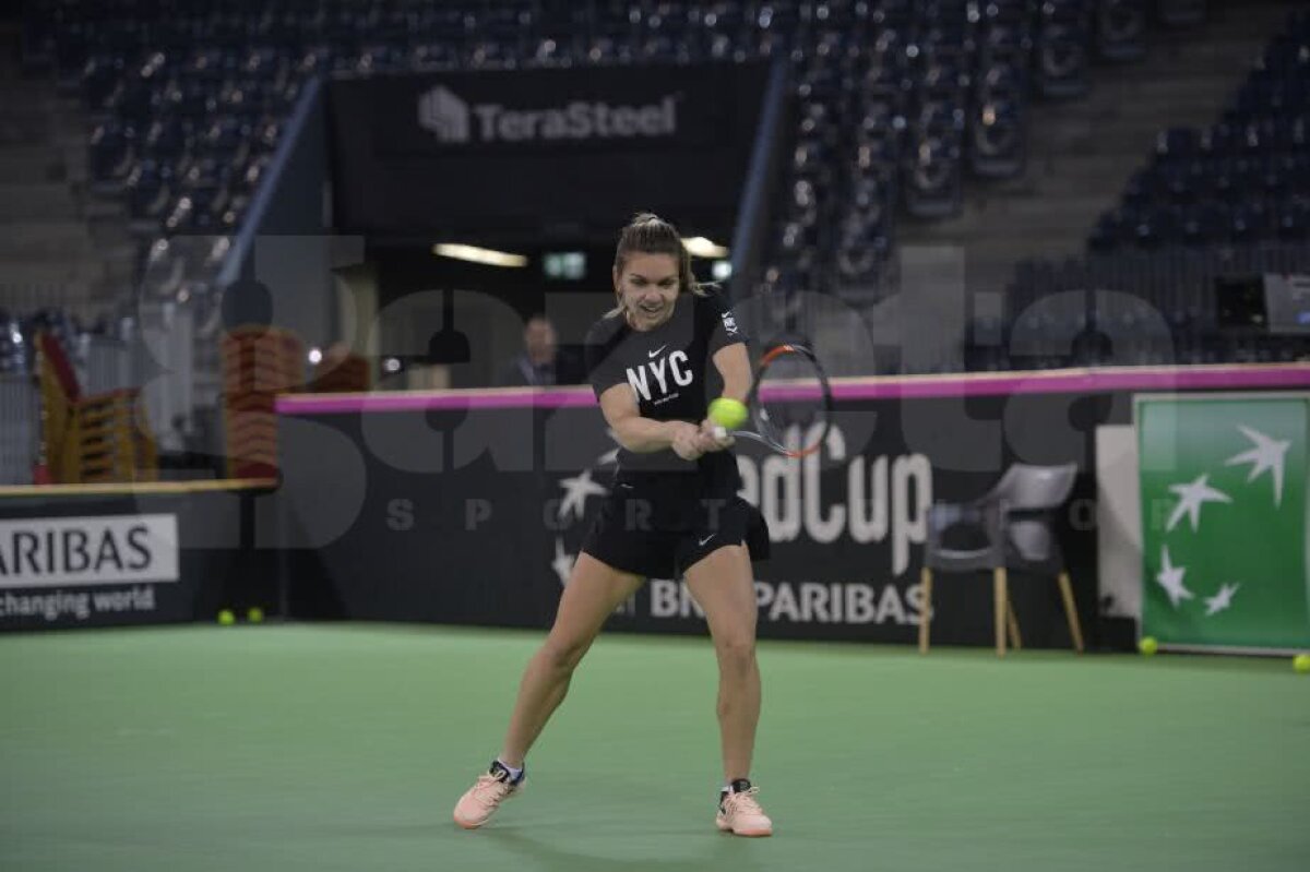 SIMONA HALEP // VIDEO+FOTO Doar Nike și doar zâmbete! Halep s-a antrenat la Cluj într-o dispoziție de zile mari