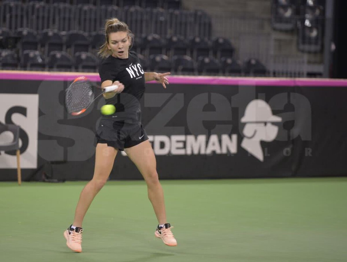 SIMONA HALEP // VIDEO+FOTO Doar Nike și doar zâmbete! Halep s-a antrenat la Cluj într-o dispoziție de zile mari