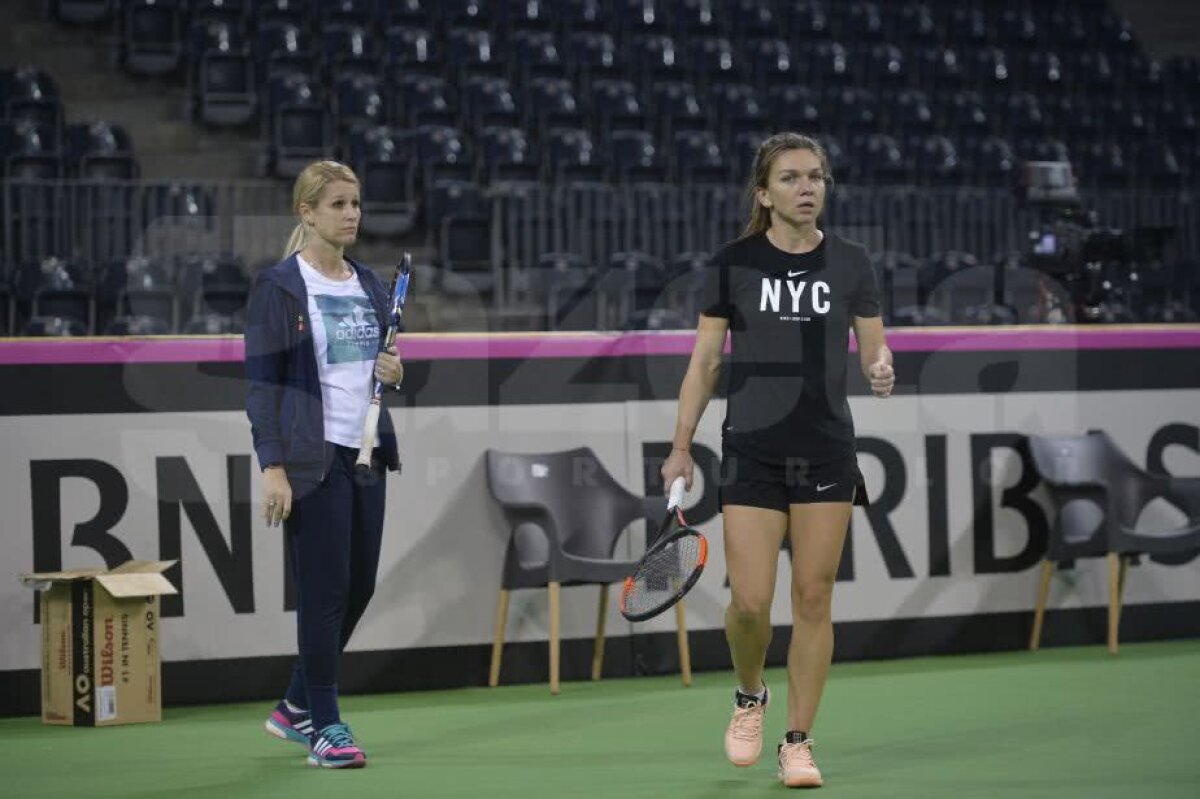 SIMONA HALEP // VIDEO+FOTO Doar Nike și doar zâmbete! Halep s-a antrenat la Cluj într-o dispoziție de zile mari