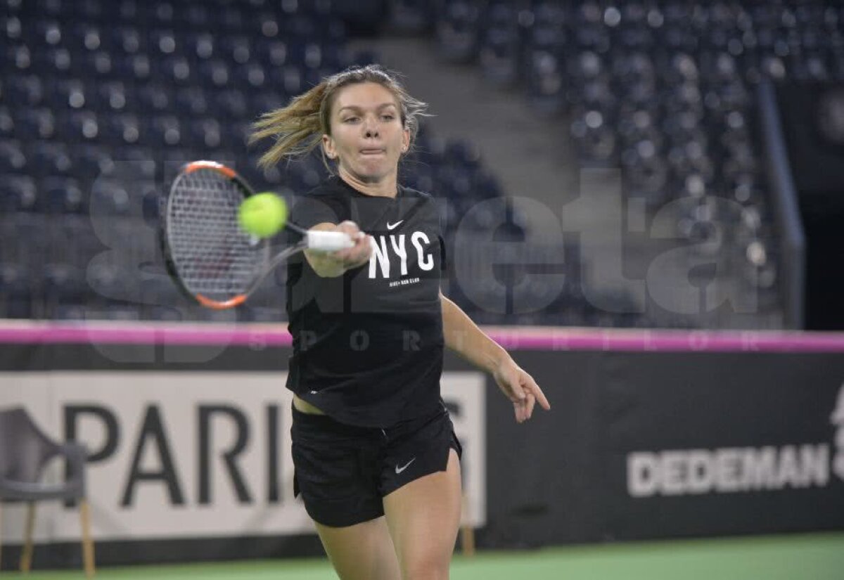 SIMONA HALEP // VIDEO+FOTO Doar Nike și doar zâmbete! Halep s-a antrenat la Cluj într-o dispoziție de zile mari