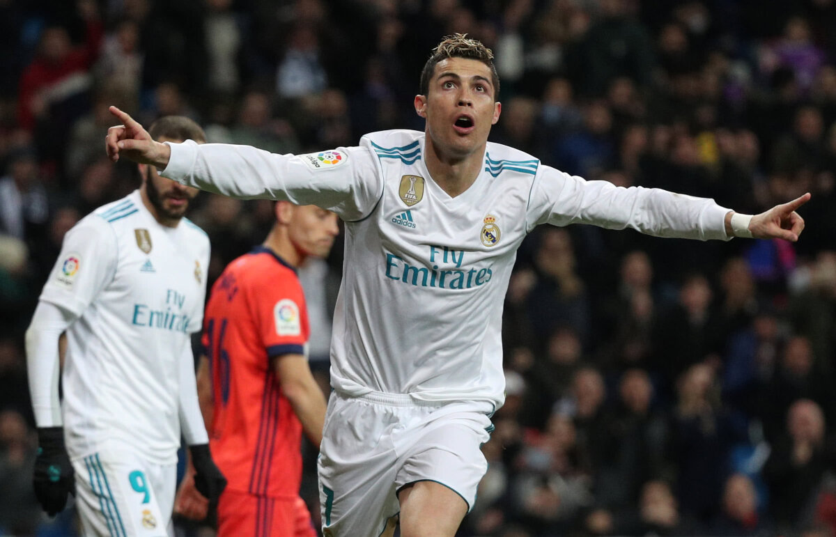 VIDEO & FOTO Descătușarea Albă » Real Madrid s-a distrat cu Real Sociedad, iar Ronaldo a marcat o triplă
