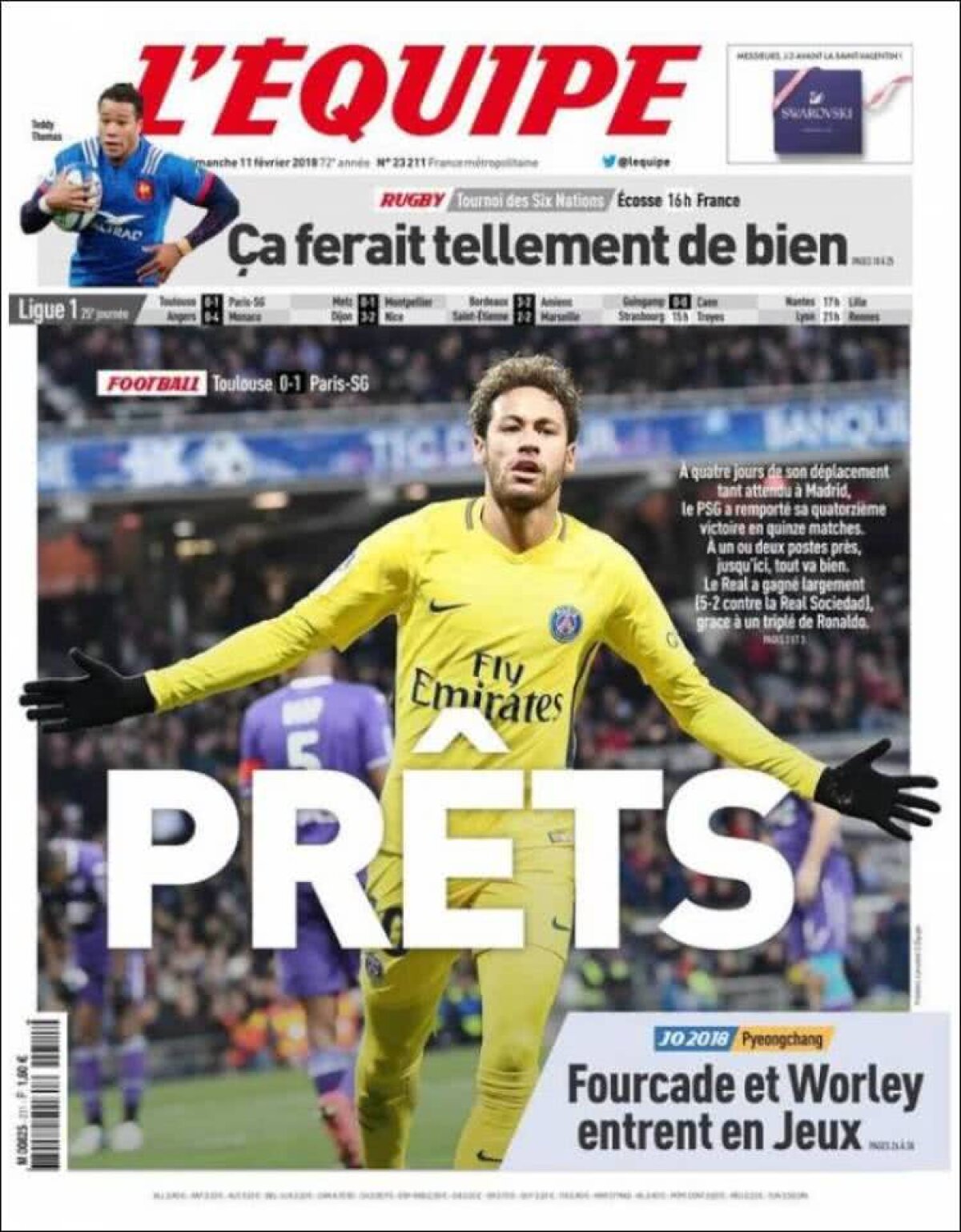 Ce scriu azi ziarele de sport din lume (11 februarie 2018)