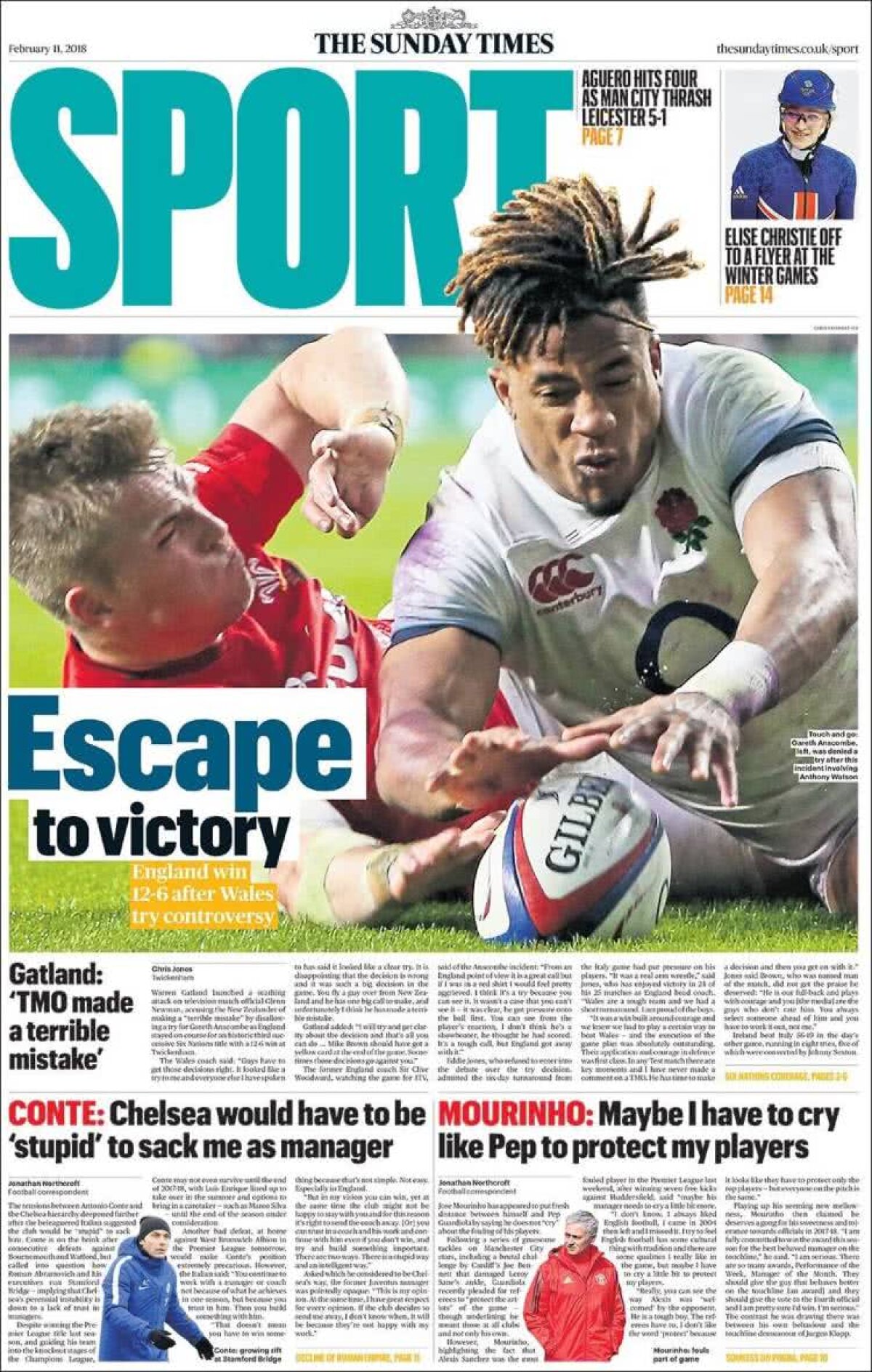 Ce scriu azi ziarele de sport din lume (11 februarie 2018)