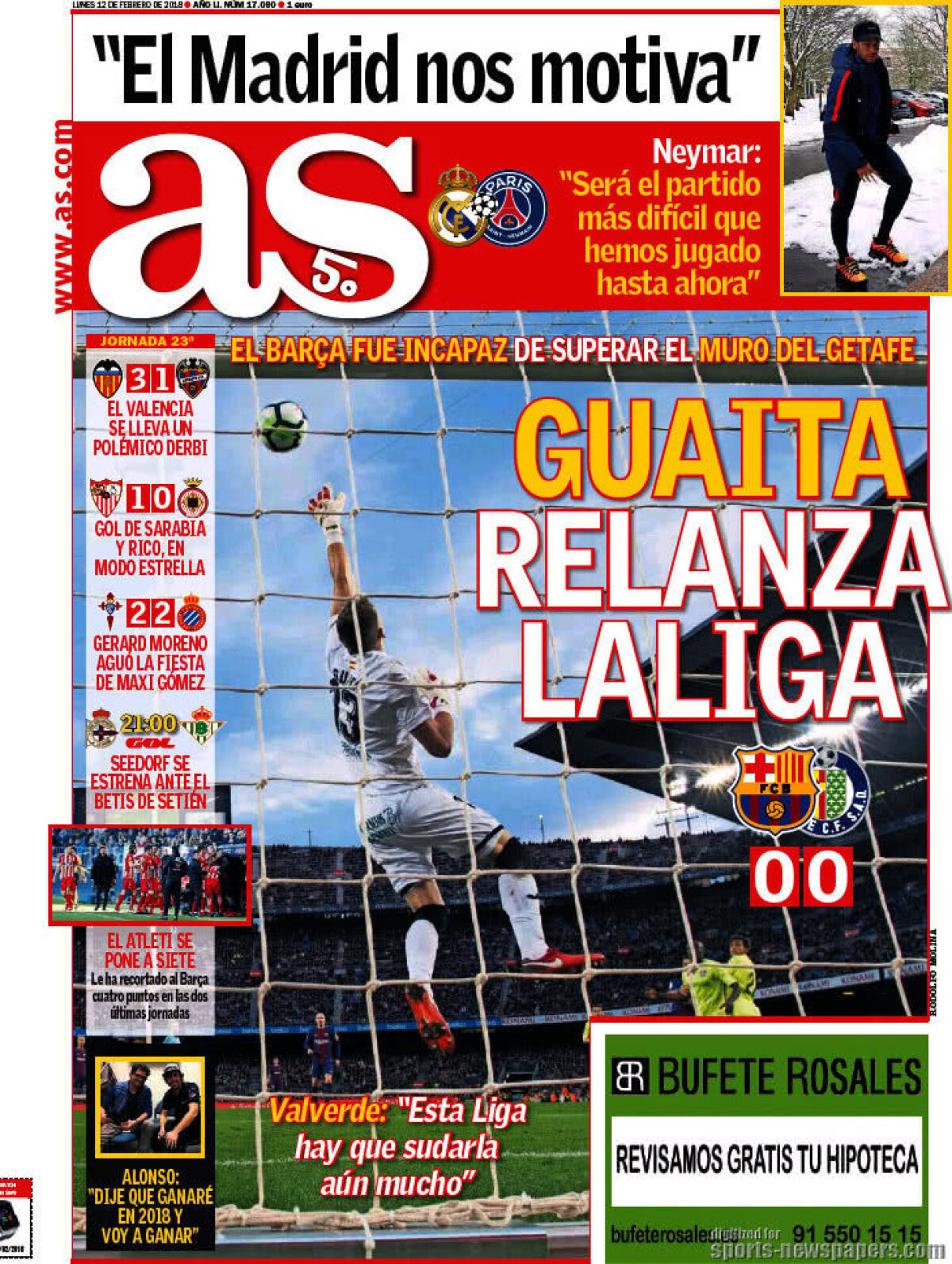 Ce scriu azi ziarele de sport din lume (12 februarie 2018)