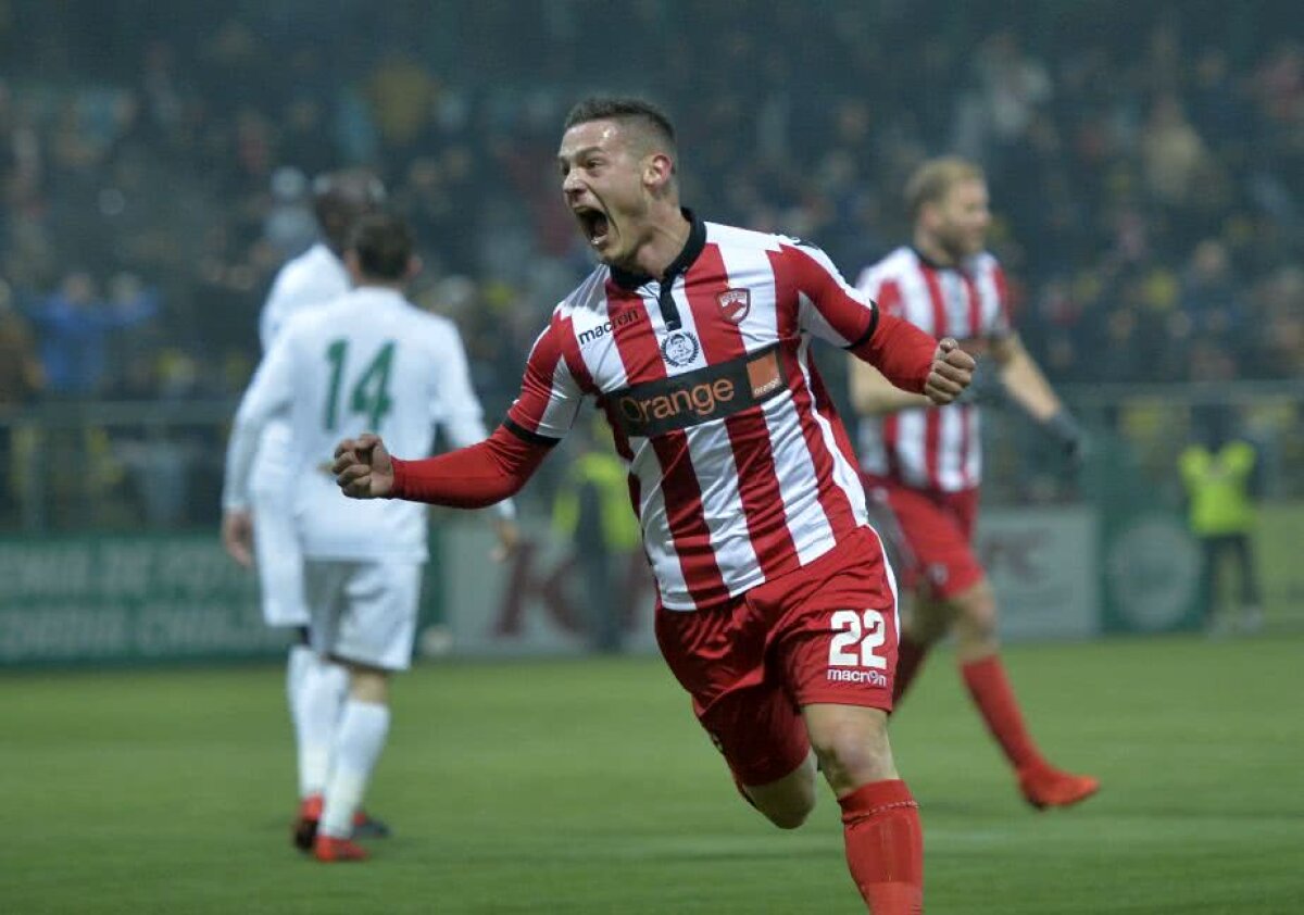 GALERIE FOTO Torje a marcat în primul meci de la revenirea la Dinamo! Apoi a sărbătorit cu fanii