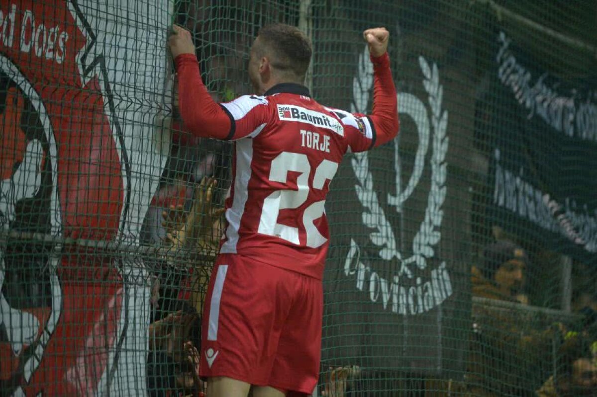 GALERIE FOTO Torje a marcat în primul meci de la revenirea la Dinamo! Apoi a sărbătorit cu fanii