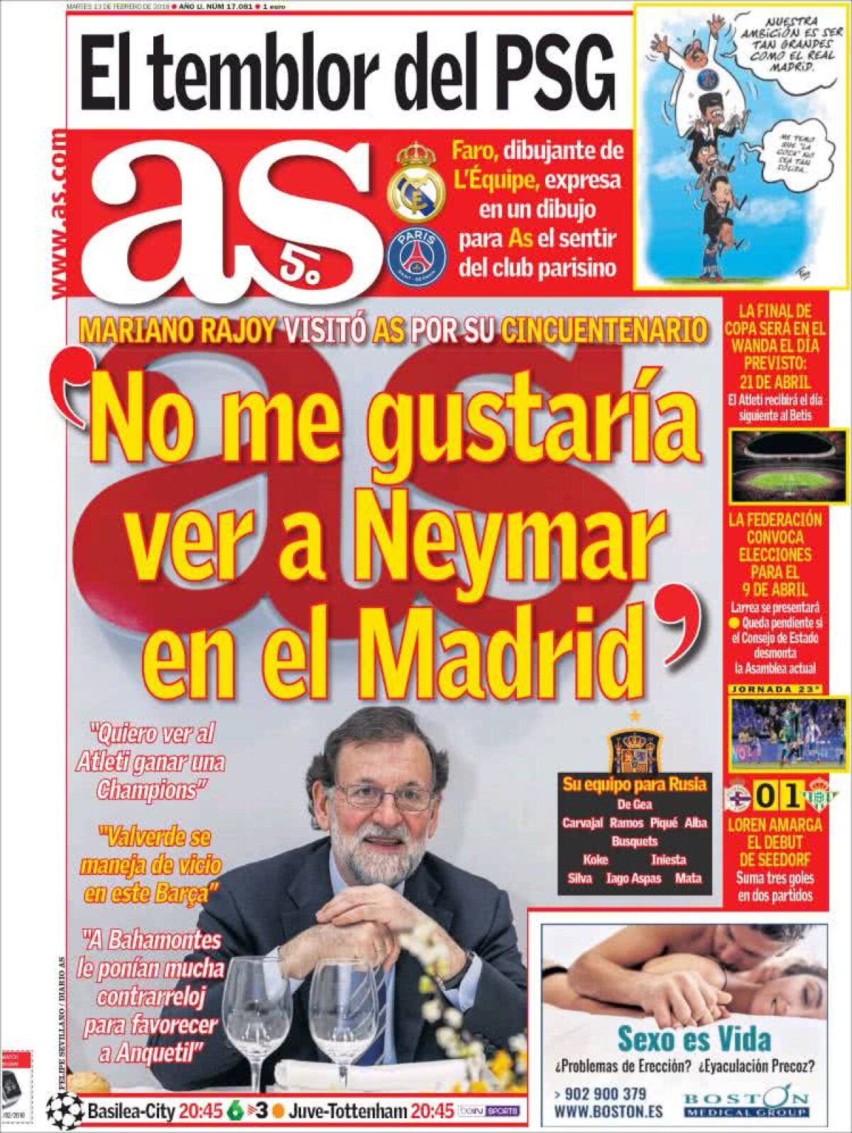 Ce scriu azi ziarele de sport din lume (13 februarie 2018)