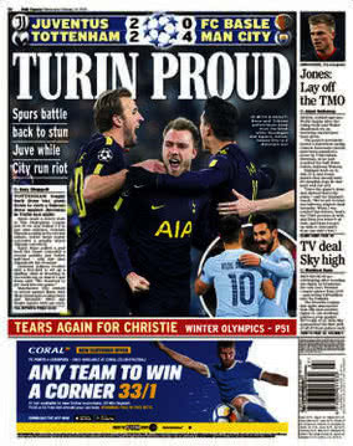 Ce scriu azi ziarele de sport din lume (14 februarie 2018)